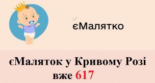 Криворізькі відділи ДРАЦС почали прийом заяв на отримання комплексної послуги «єМАЛЯТКО»