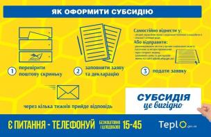 Увага! Важлива інформація щодо оформлення та отримання субсидій